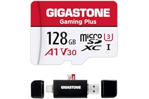 【Switch 1専用】 GIGASTONE マイクロsdカード 128GB Type Cカードリーダー付き Gaming Plus microSDXC UHS-I A1 V30 U3 C10 転送速度100MB/s 高速 Full HD & 4K