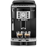 De'Longhi (デロンギ) 全自動コーヒーマシン マグニフィカS ECAM22112B コーヒーメーカー 全2メニュー カフェジャポーネ搭載 豆から挽きたて 簡単お手入れ 手動ミルクフロッサー ブラック デロンギファミリー登録で3年保証