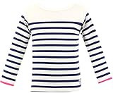 (キッズアップテンポ) kids up tempo ボーダー長袖Tシャツ キッズ【qts2385】130cm ネイビー