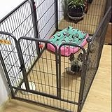 ペット犬のフェンスを金属,小型犬室内犬フェンス大型犬の塀犬ケージ犬クレート トレイ-D 160x80x80cm(63x31x31inch)