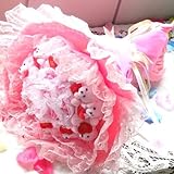 造花とぺディーベアピンクブーケ