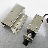 SM SunniMix 自動ドア　ロックタング　ドロー用　電気ソレノイ　ドアセンブリ　DC　12ボルト　盗難防止　耐久性　省エネ　　