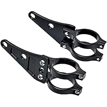 モトトリオ　Moto Trio ステンレスヘッドライトブラケット ブラック モトトリオ（MotoTrio）ステンレス ヘッドライトブラケット