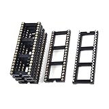 SODIAL(R) 6x 2.54mmピッチ40ラウンドピン　ダブル列DIP ICソケットアダプタはんだ