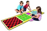 Melissa & Doug 4-in-1 Game Rug (78.5 x 26.5 inches) - 4 Board Games 36 Game Pieces [並行輸入品]