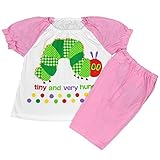 アスナロ（パジャマ・ルームウェア） ERIC CARLE はらぺこあおむし 半袖パジャマ ベビー 男の子 女の子100 ピンク