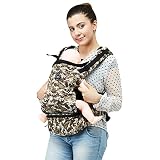 YAWALLベビーキャリー 赤ちゃんの姿勢とママの負担を軽減させるために作られた新しい抱っこひも メッシュで快適 新生児用品 ブラック