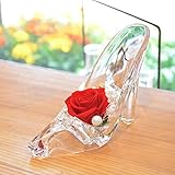 [florence du]プリザーブドフラワー 1輪 バラ シンデレラプリンセスハイヒール レッド ガラスの靴 花 ギフト フラワーギフト クリスマス