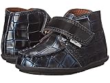 [ヴェティ] Venettini Kids ボーイズ 55-Bruno (Infant/Toddler) アンクルブーツ Navy Gator Leather/Black Oil Leather 23