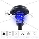 A-SZCXTOP　電撃殺虫器　 LEDソーラーライト　UV光源吸引式殺虫器 虫退治 誘蛾灯 差しこみ式 センサーライト 虫取りライト 景観照明　イルミネーション お庭/芝生/屋外/園芸/車道/歩道/