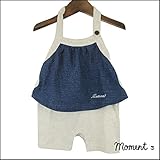 名入れ刺繍無料 MOMENT(モーメント) ホルターネック デニム 【DM便無料】 FREE,デニム