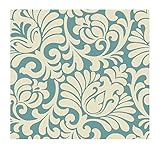 York Wallcoverings AP7498SMP Silhouettes Oversized Tulip Damask Wallpaper Memo Sample, 8-Inch x 10-I