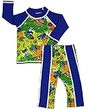 gruvywear UV Sun保護用Baby Boy 2 Piece長袖ラッシュガードセットUPF 50 +