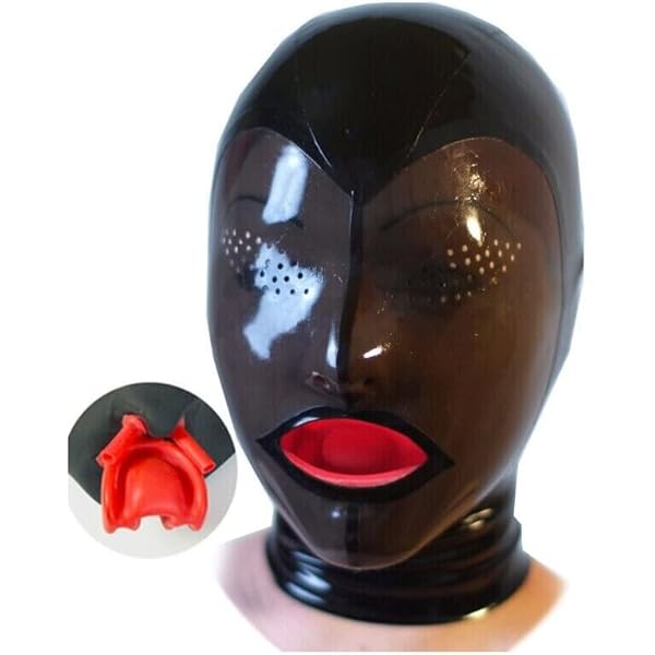 Amazon.co.jp: Rubber Bunny RB16メッシュ付きラバー全頭マスク 既定