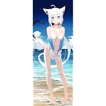 Amazon.co.jp: 白上フブキ 等身大タペストリー 凪白みと : おもちゃ