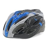 uxcell　自転車ヘルメット　調節可能　ヘッドストラップ　自転車　サイクリング　ユニセックス　56cm-63cm　ブルー　ブラック