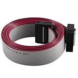 uxcell フラットリボンケーブル フラットリボン線 ハードドライブ 延長ワイヤー マザーボード用 FC12P 100cm 12ピン