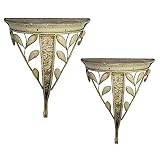 Essential D?cor Entrada Collection Metal Wall Decor, 22 by 18 by 8-Inch [並行輸入品]