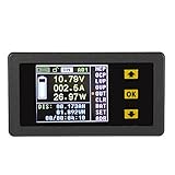 KKmoon ワイヤレス デジタル電圧電流電力電力量計 双方向 電圧電流電力計 DC 0.01-120V 0.01-30A 電流計 電圧計 容量 クーロンカウンタ 多機能 VAC-4300A