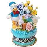 おむつケーキ 出産祝い ディズニー ドナルドダック Carter's 男の子 パンパース Mサイズ ダイパーケーキ