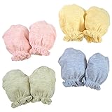 TEMPO LIMPO(テンポ リンポ) 日本製 天然 くだもの コットン100% ベビーミトン2個セット 15A-105T (ブルー+グリーン)