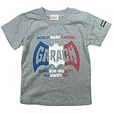 《初夏盛夏対応》 GARACH(ギャラッチ) 天竺GARACHロゴ半袖Tシャツ 120cm /Mg NO.AH-1621316