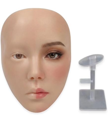 Amazon.co.jp: 練習用 メイクアップ マスク マネキンヘッド 頭 5D
