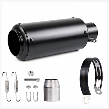 チタン製 円筒形マフラー クランプ付き汎用サイレンサー SSP Factory SSP Factory SSPファクトリー SS1チタンサイレンサー 補修
