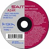 SAIT 23060 Type 1 Cutting Wheel, 3 by 1/8 by 3/8 A24R, 25-Pack [並行輸入品]