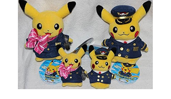 Amazon ポケモン ピカチュウ 成田空港限定 ぬいぐるみ 4点セット おもちゃ おもちゃ