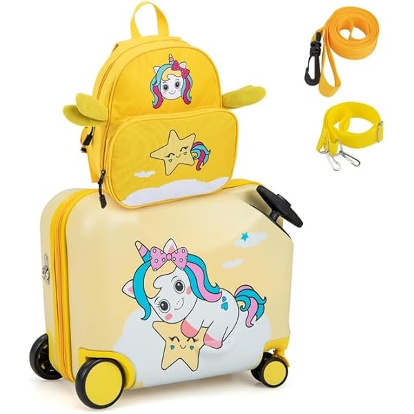美品 子供が乗れるキャリーケース キッズトラベル　AO WEI LA ノリッコ 美品 子供が乗れるキャリーケース キッズトラベル AO WEI LA