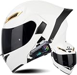 システムヘルメット バイク フルフェイス ブルートゥース付き SOMAN955-S フリップアップ メンズ レディース 四季対応 ジェット ダブルシールド オートバイ 大きいサイズ 洗える裏地 日焼け止め UVプロテクションBluetooth 超軽量 耐衝撃 男女兼用 オールシーズン DOT公認 (M,F01) [並行輸入品]