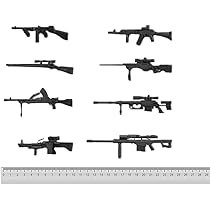 食玩ライフルフィギュア8点セット Amazon.co.jp: 1/6スケールフィギュアドールアクセサリー、HKG28