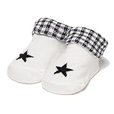 ギンガムスターカップソックス オフ ホワイト 9-11cm