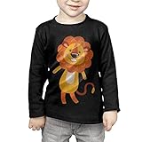 ライオン 動物　ダンス オレンジ 子供服 春秋 長袖 Tシャツ トレーナー 丸い襟 キッズ 男の子 女の子 ベビー おしゃれ カジュアル ファッション 可愛い