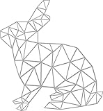 Aooyaoo ウサギのウォールステッカー 2016北欧デザイン42*45cm (グレー)