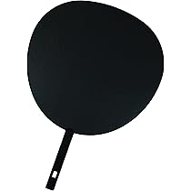 Amazon.co.jp: ジャンボうちわ 応援 うちわ 黒つやなし 無地 応援