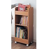 斜めの絵本ワゴン　　ナチュラル