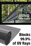 熱コントロール99 %アンチUV住宅用ビニールラップウィンドウライトTintロール 60" x 78" heatcontrol60x78roll