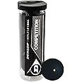 DUNLOP Competition Squash Ball, Single Yellow Dot