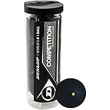 DUNLOP Competition Squash Ball, Single Yellow Dot