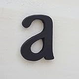 シンプルブラック! 真鍮レター45mm　小文字　アルファベット a