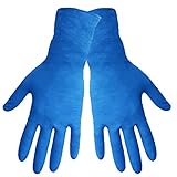 Global Glove 605PF Nitrile Medical Grade Glove, Exam, Powder Free, 6 mils Thick, 12 Length, Large (C
