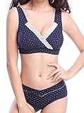 K&K マタニティブラジャー ハーフトップ クロスオープン & マタニティショーツ ローライズ【 選べる3サイズ 】 (85XL)