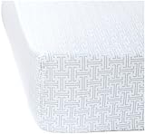 Serena & Lily Trellis Crib Sheet- Aqua [並行輸入品]