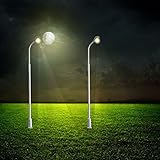 1pcs model railway train lamp post street light scale led