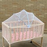 mazimark --夏ホワイトBaby CradleベッドキャノピーMosquito Net Toddlers Crib Cotネッティングセーフ
