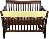 Trend Lab CribWrap Fleece Rail Cover for Long Rail, Yellow, Wide by Trend Lab [並行輸入品]