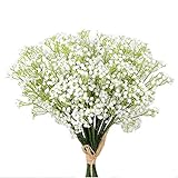 meiliy 10個入りプラスチック人工赤ちゃんBreath Gypsophila Flowerホームウェディングオフィスパーティー装飾 23.6''