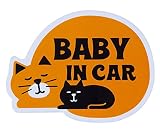 DECOLE メッセージステッカー BABY IN CAR ZME-37118